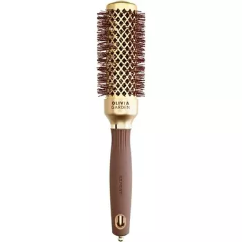 Расческа Expert Blowout Shine Gold & Brown, 35 мм, Olivia Garden