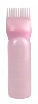 Расческа, флакон-аппликатор, градуированная кисть для лосьонов, красок и масок для волос, 60 мл Ecarla