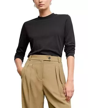 Рашель Длинный Рукав - Органический Пима Хлопок M.M.LaFleur, черный