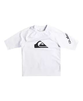 Рашгард All Time с короткими рукавами для новорожденных всех времен Quiksilver, белый