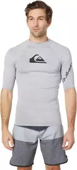 Рашгард All Time с короткими рукавами Quiksilver, цвет Sleet Heather 1