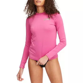 Рашгард Billabong Core Loose Fit с длинным рукавом, розовый