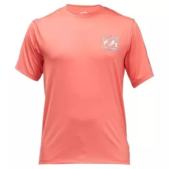 Рашгард Billabong Crayon Wave UPF 50 Short Sleeve, оранжевый