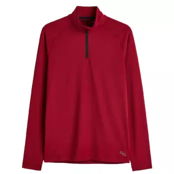 Рашгард H&amp;M Regular Fit Long-sleeved Sports, темно-красный