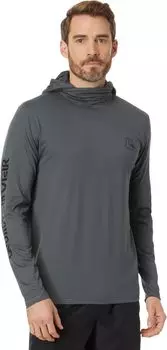 Рашгард Heritage с капюшоном и длинными рукавами Quiksilver, цвет Iron Gate