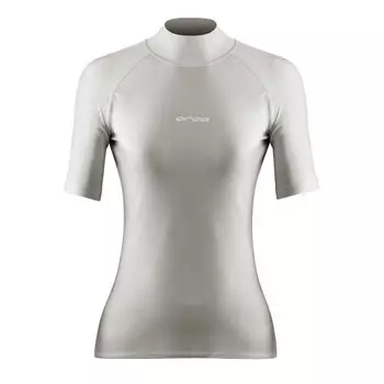Рашгард Orca Bossa Woman Short Sleeve, серебряный