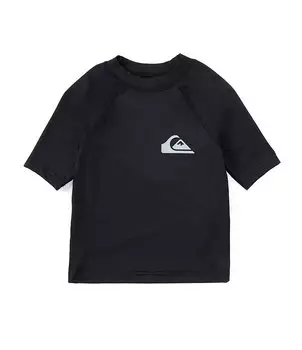 Рашгард Quiksilver Little Boys 2T-7 с короткими рукавами на каждый день UPF50, серый
