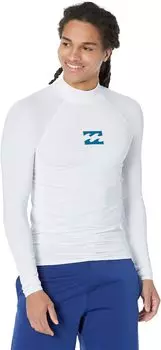 Рашгард с длинными рукавами All Day Wave Performance Fit Billabong, белый