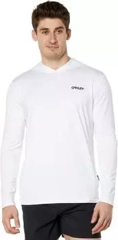 Рашгард с капюшоном и длинными рукавами Rainbow Oakley, белый