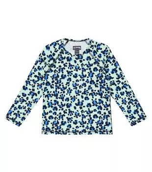 Рашгард с принтом Vilebrequin Kids, синий