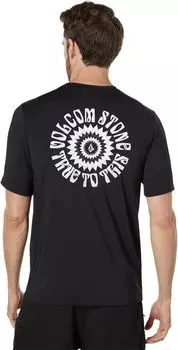 Рашгард свободного покроя Faulter с короткими рукавами Volcom, черный