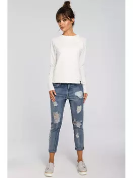 Расклешенная блузка Bewear, белый