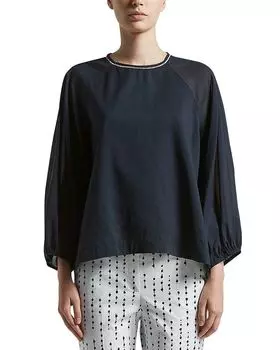 Расклешенная блузка Peserico, синий