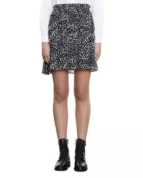 Расклешенная мини-юбка Kooples The Kooples, черный