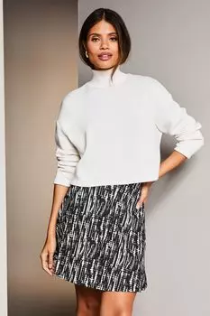 Расклешенная мини-юбка Lipsy, черный