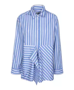 Расклешенная рубашка с вырезами Jw Anderson, синий