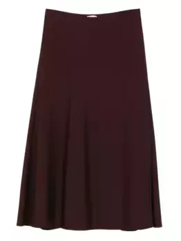 Расклешенная юбка Brunello Cucinelli, коричневый