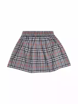 Расклешенная юбка Check Diamond Burberry, мультиколор