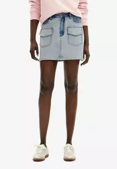 Расклешенная юбка Desigual, синий
