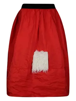 Расклешенная юбка Maria Calderara, красный