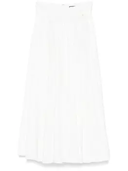 Расклешенная юбка миди NISSA, белый