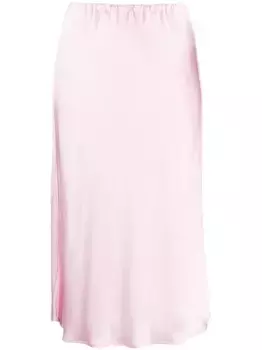 Расклешенная юбка миди с эластичным поясом JIL SANDER, розовый