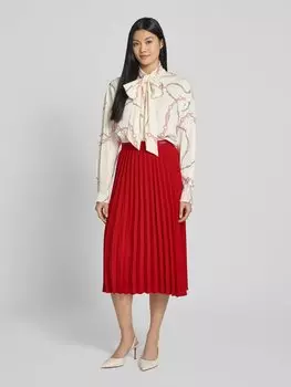 Расклешенная юбка миди со складками Tommy Hilfiger, красный