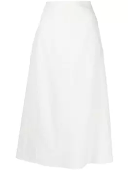 Расклешенная юбка мини со вставками Jil Sander, белый
