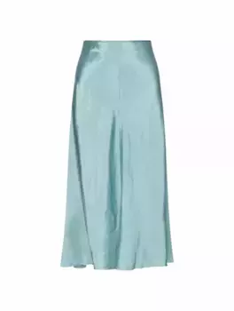 Расклешенная юбка с эффектом помятости Vince, синий