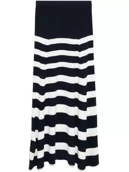 Расклешенная юбка STAUD, синий