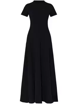 Расклешенное макси-платье VETEMENTS, черный