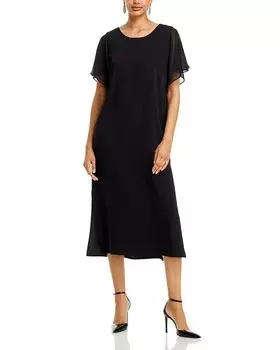 Расклешенное платье Caroline Rose, черный