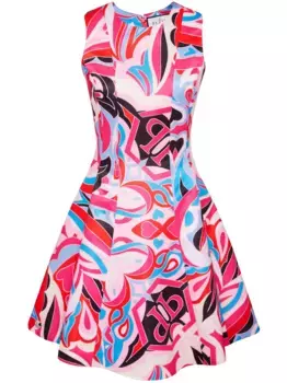 Расклешенное платье Colorful Circus Philipp Plein, розовый