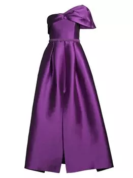 Расклешенное платье Deliah на одно плечо Sachin & Babi, фиолетовый