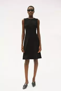 Расклешенное платье H&M, черный