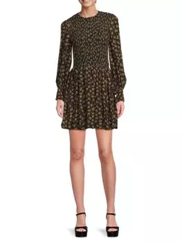 Расклешенное платье Ingrid Colette French Connection, цвет Black Multi