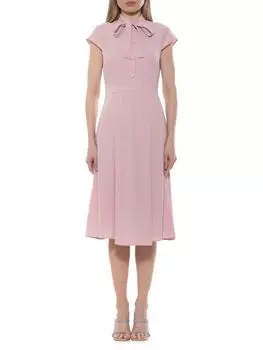 Расклешенное платье Kidman с воротником-стойкой Alexia Admor, цвет Blush