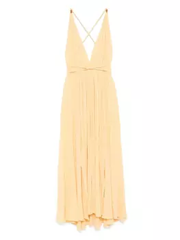 Расклешенное платье миди Caravana, желтый