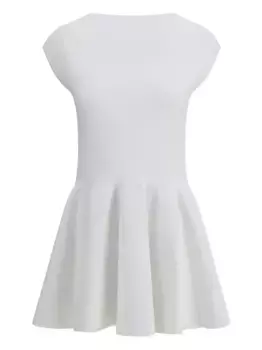 Расклешенное платье мини Alaa, белый