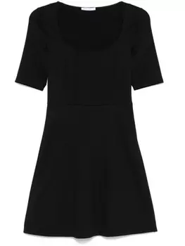 Расклешенное платье мини Patrizia Pepe, черный