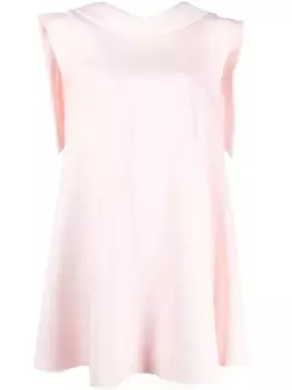 Расклешенное платье мини с матросским воротником STYLAND, розовый