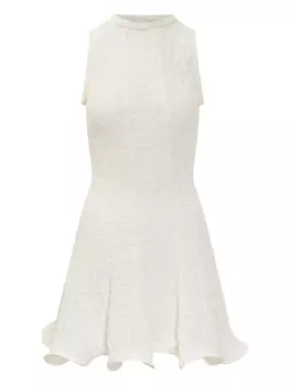 Расклешенное платье MSGM, белый