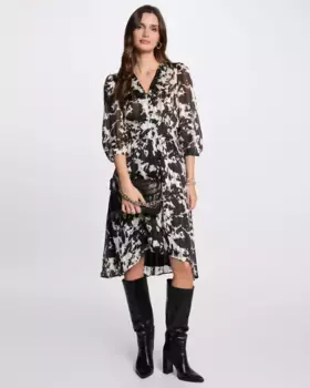 Расклешенное платье с принтом Morgan, мультиколор