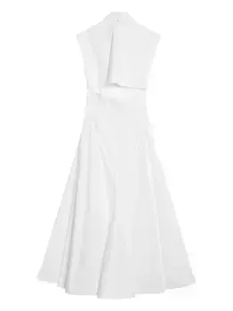 Расклешенное платье SPORTMAX, белый