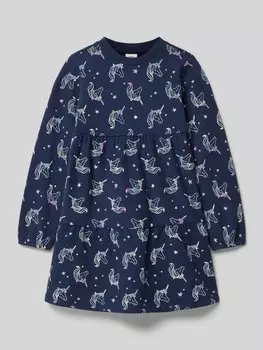 Расклешенное платье-свитер с принтом по всей поверхности s.Oliver RED LABEL