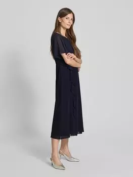 Расклешенное повседневное платье с воланом s.Oliver BLACK LABEL