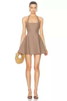 Расклешенное трикотажное мини-платье Bondage Fleur Du Mal, цвет Stone