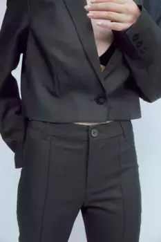 Расклешенные элегантные брюки H&M, серый