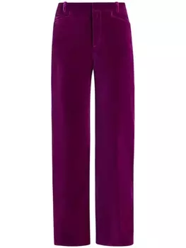 Расклешенные бархатные брюки TOM FORD, розовый
