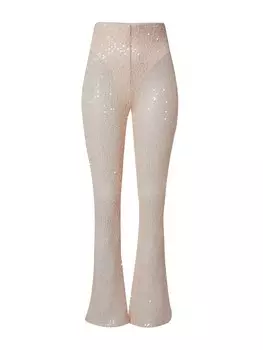 Расклешенные брюки About You Gina, шерсть белая